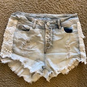 High waist shorts